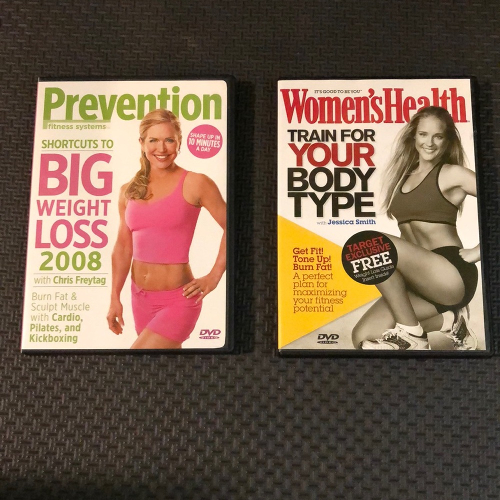 Prevention and Women’s Health Work Out DVD: 1 of each. Used, work fine.